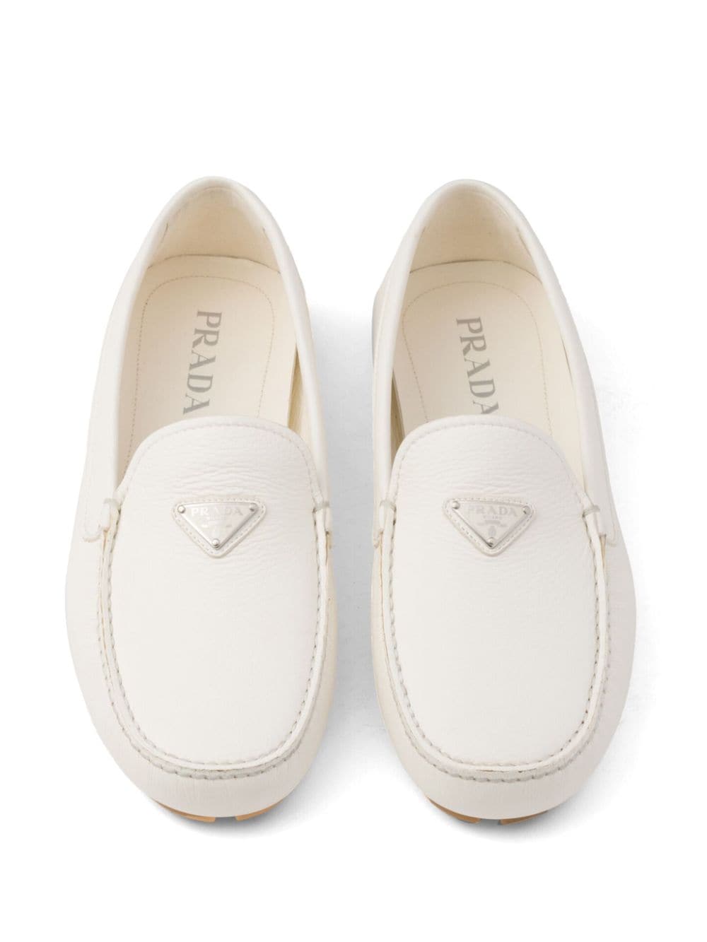 Prada Flat Shoes White