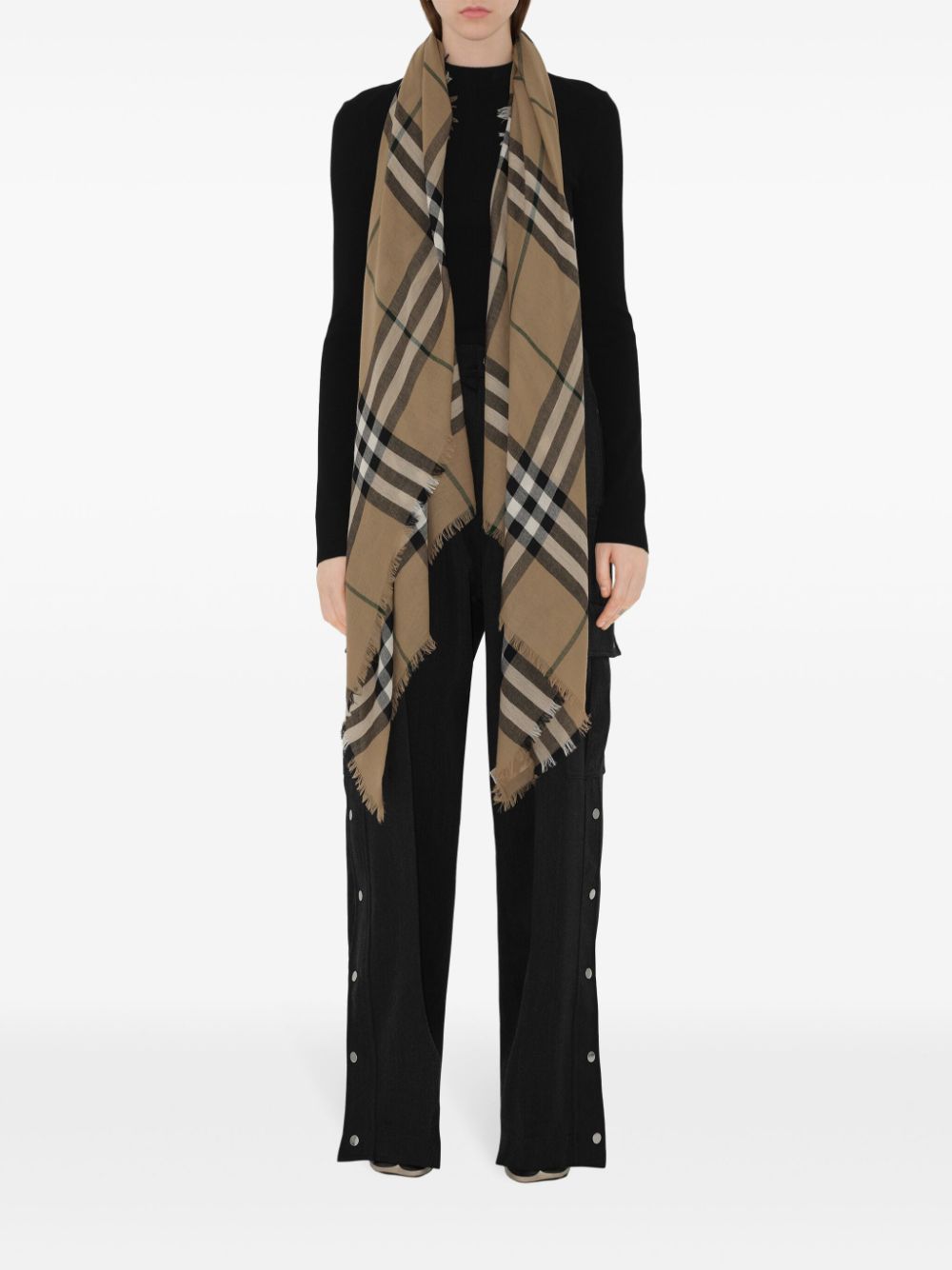 Burberry Scarfs Brown Wool