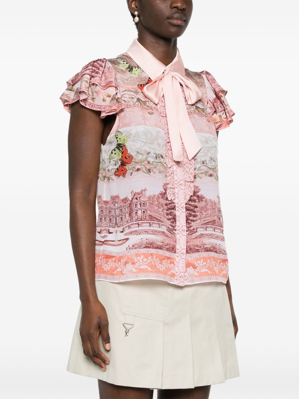 Alice + Olivia Top Powder Polyester