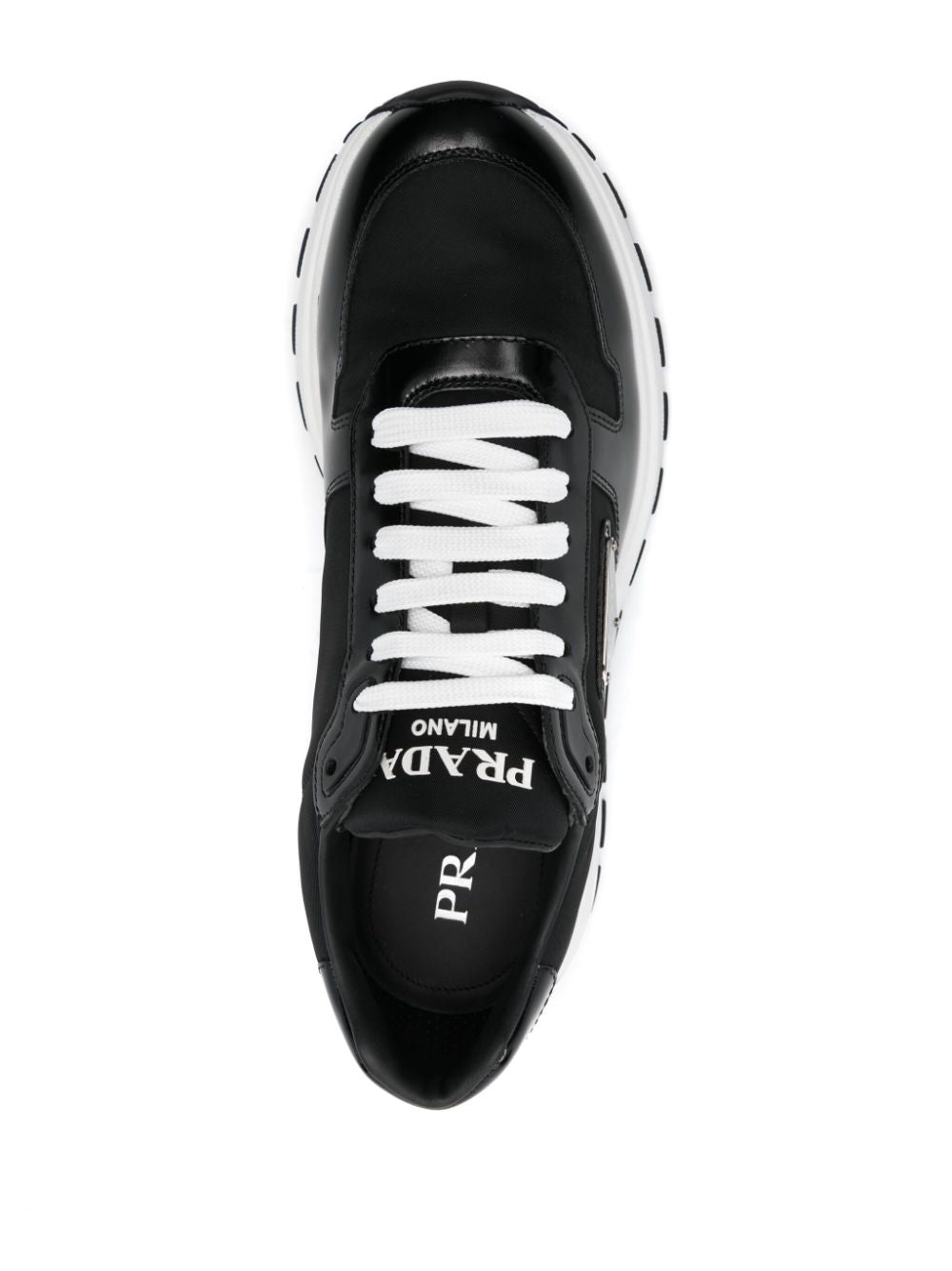 Prada Sneakers Black Outer: Leather