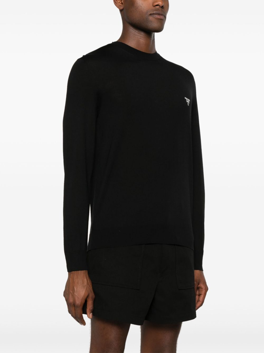 Prada Sweaters Black Wool