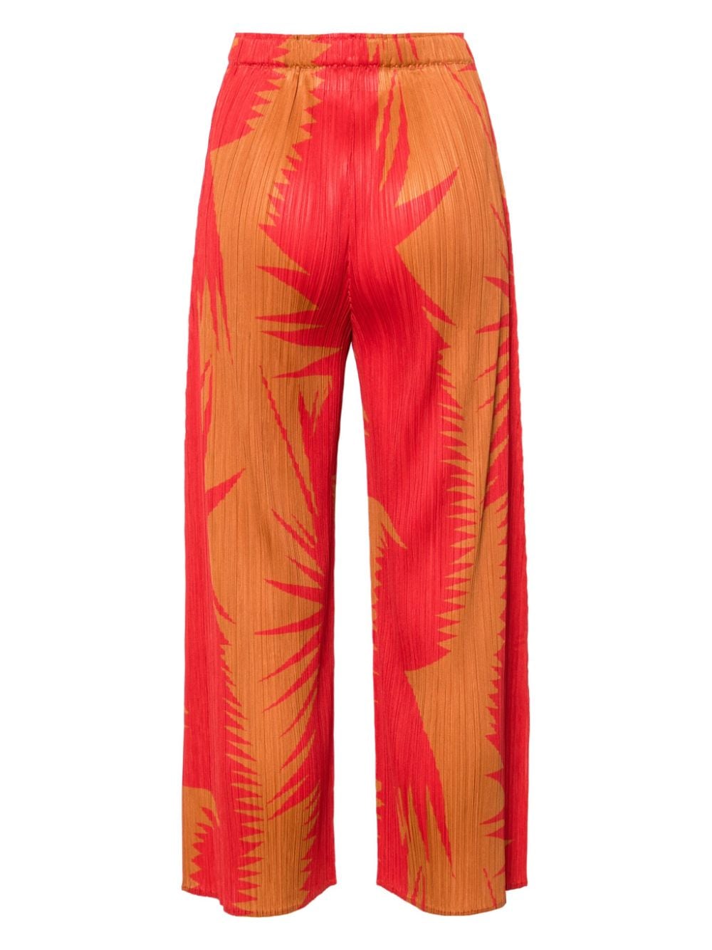Pleats Please Trousers Brown Polyester