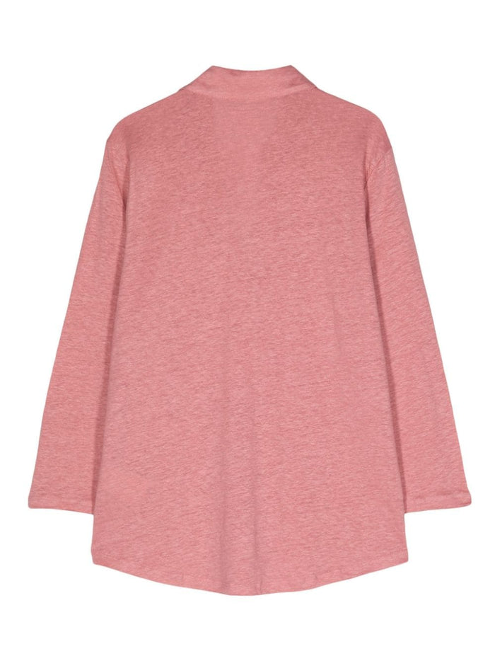 Majestic Shirts Pink Linen