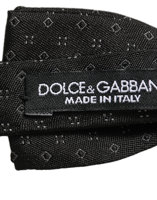 Dolce & Gabbana 100% Silk bow tie in black