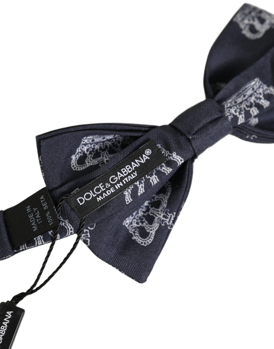 Dolce & Gabbana 100% Silk bow tie in black