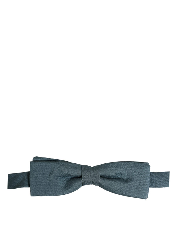 Dolce & Gabbana 100% Silk bow tie in blue