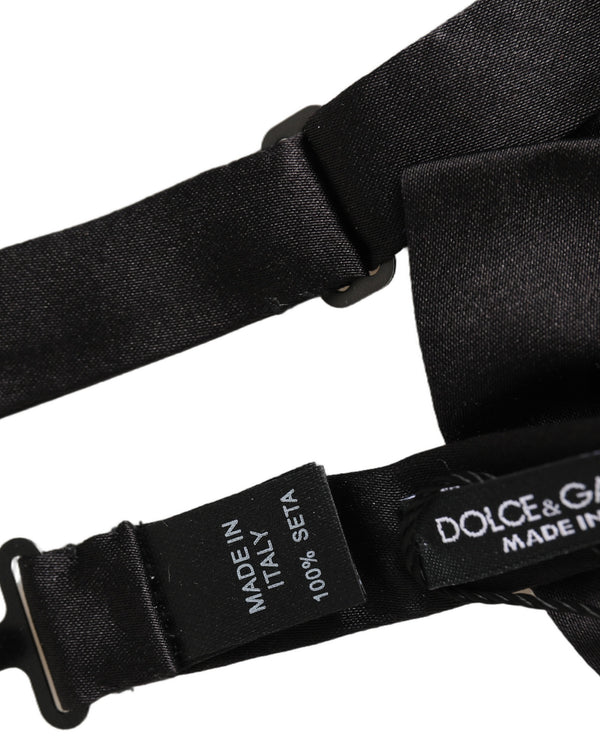 Dolce & Gabbana 100% Silk bow tie in black