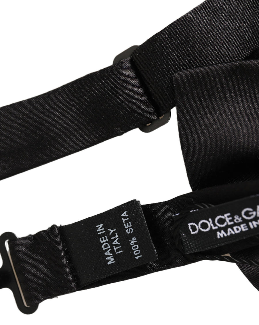 Dolce & Gabbana 100% Silk bow tie in black