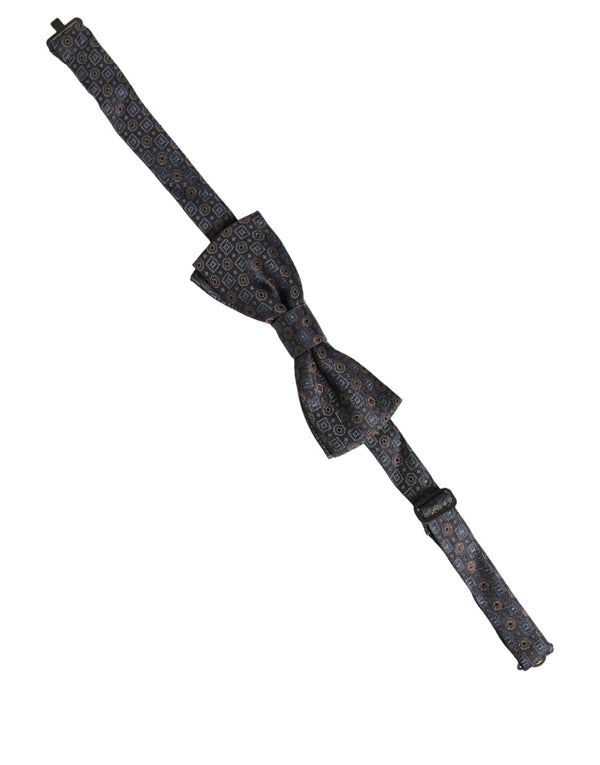 Dolce & Gabbana 100% Silk bow tie in gray