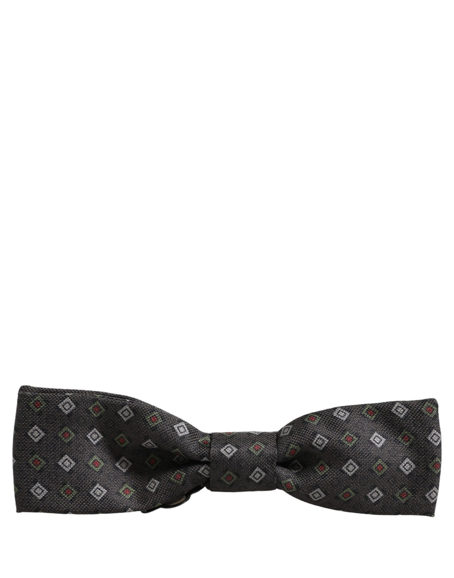 Dolce & Gabbana 100% Silk bow tie in gray