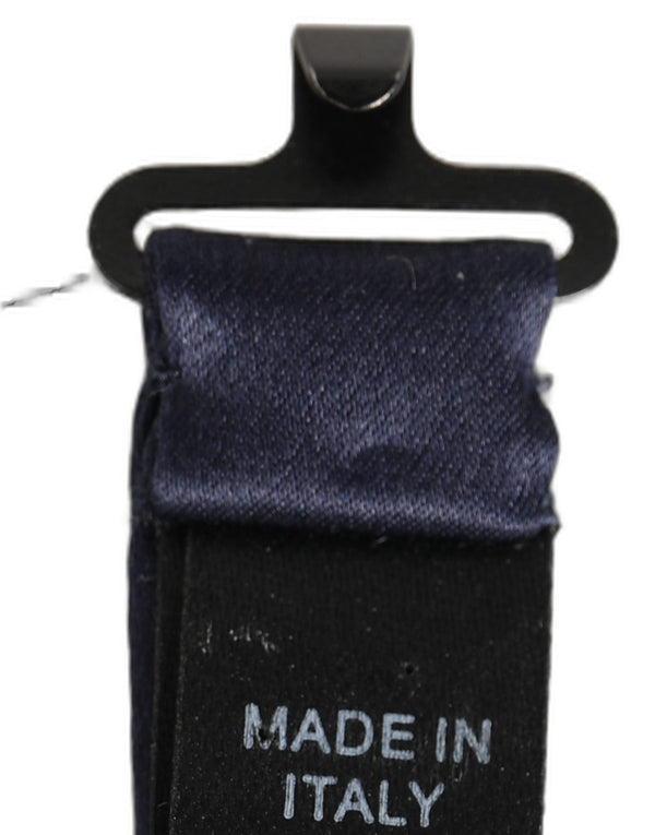 Dolce & Gabbana 100% Silk bow tie in navy