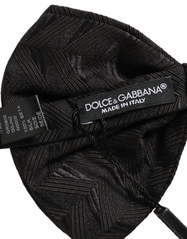 Dolce & Gabbana 100% Silk bow tie in black