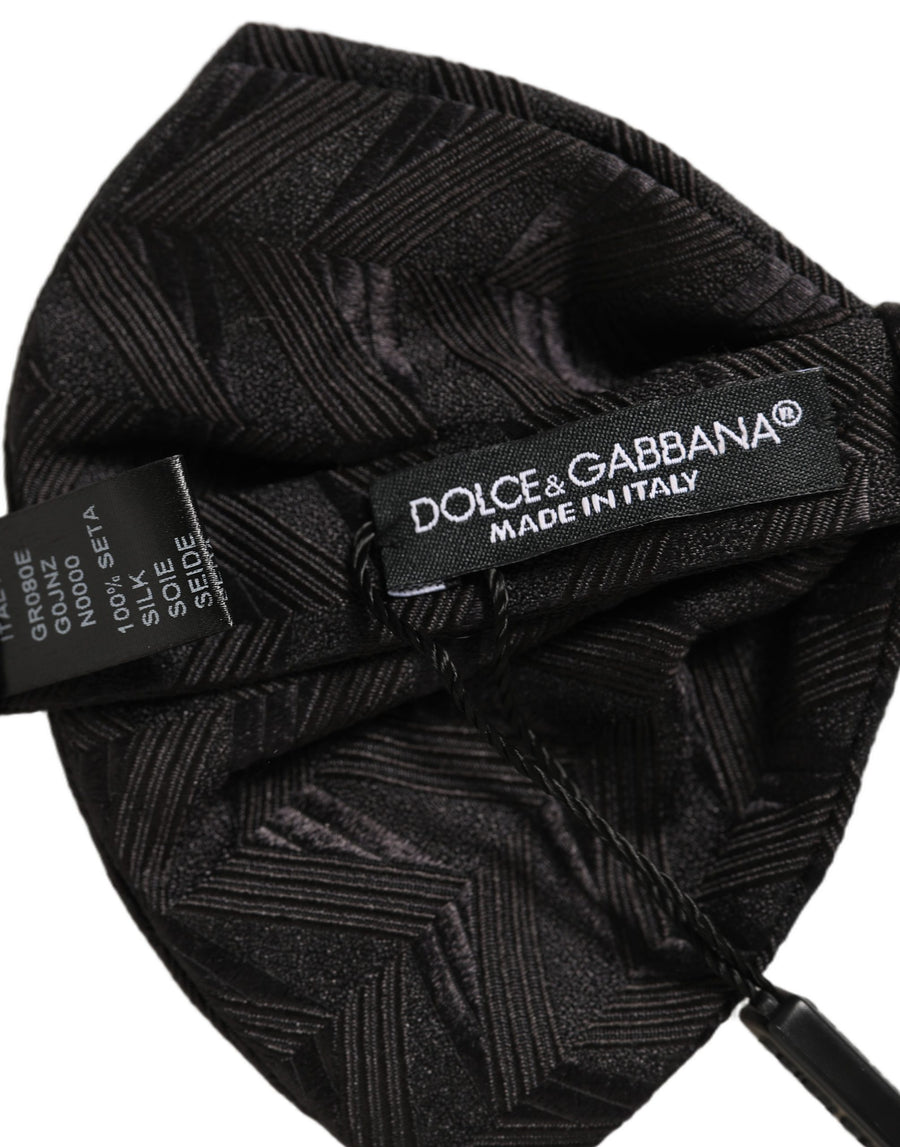 Dolce & Gabbana 100% Silk bow tie in black