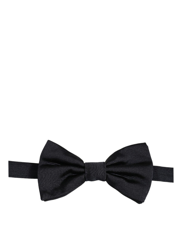 Dolce & Gabbana 100% Silk bow tie in black