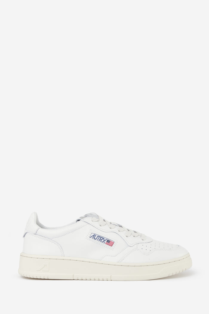 01 LOW Sneakers White Leather Scarpe