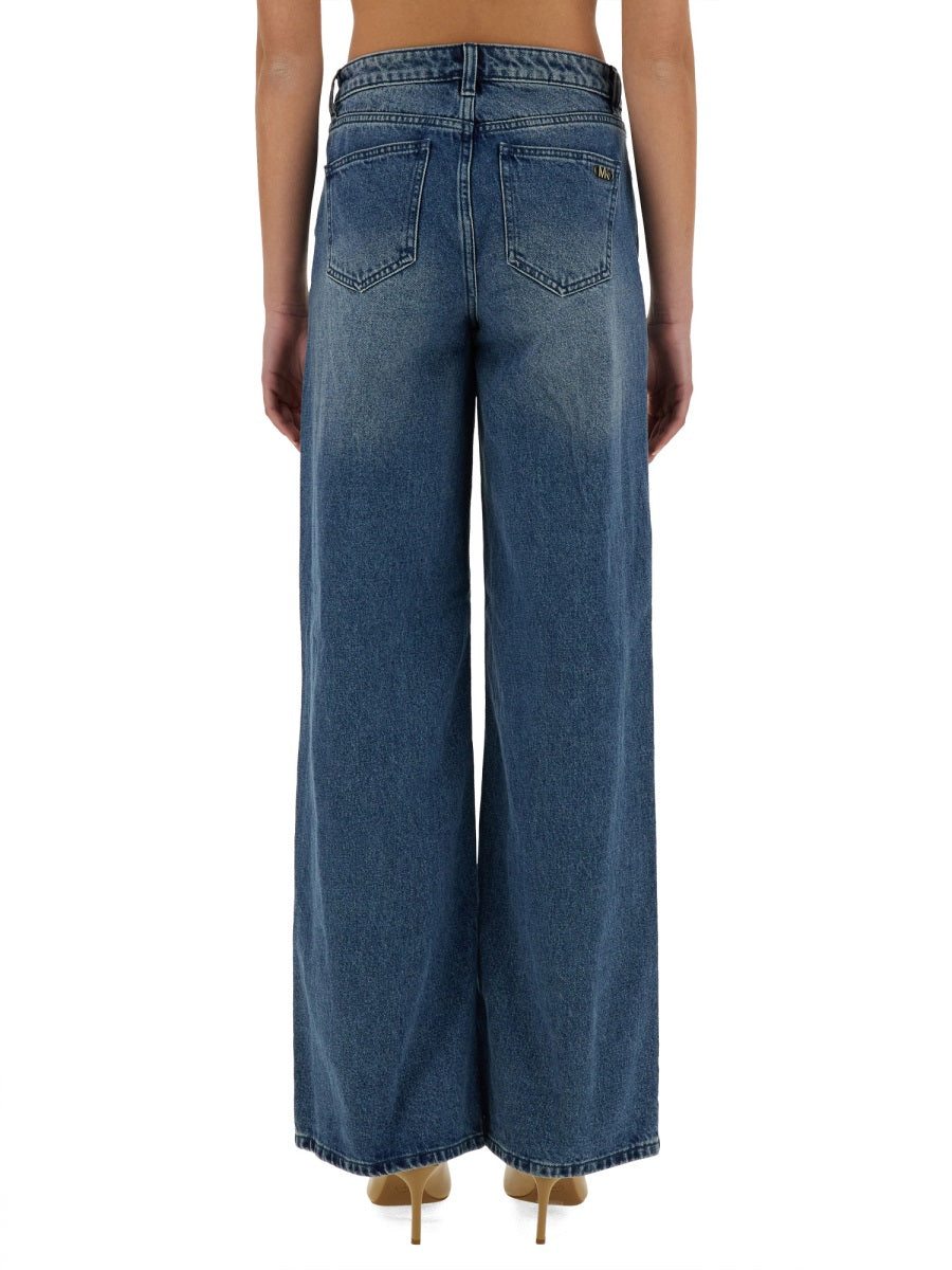 Straight Leg Jeans Denim Cotton