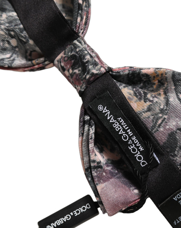 Dolce & Gabbana 100% Silk bow tie in multicolor