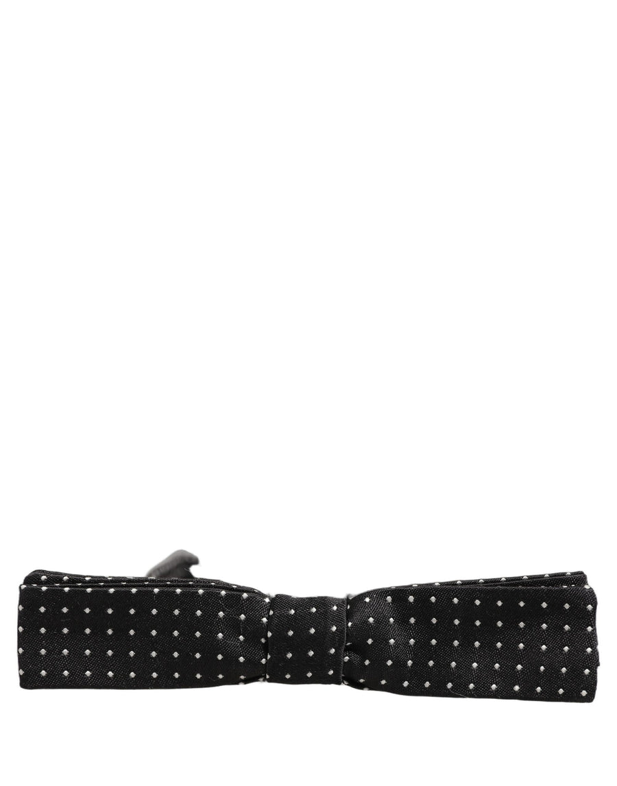 Dolce & Gabbana 100% Silk bow tie in black