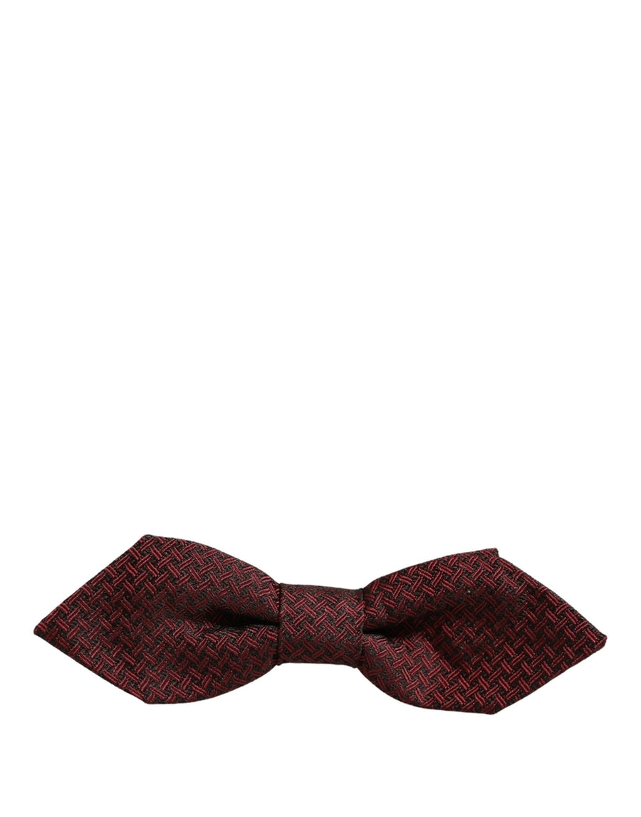 Dolce & Gabbana 100% Silk bow tie in red
