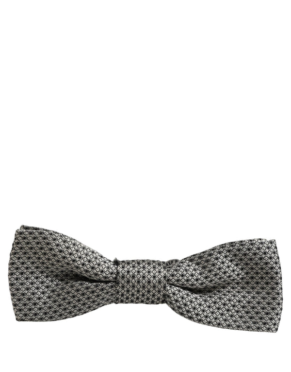 Dolce & Gabbana 100% Silk bow tie in gray