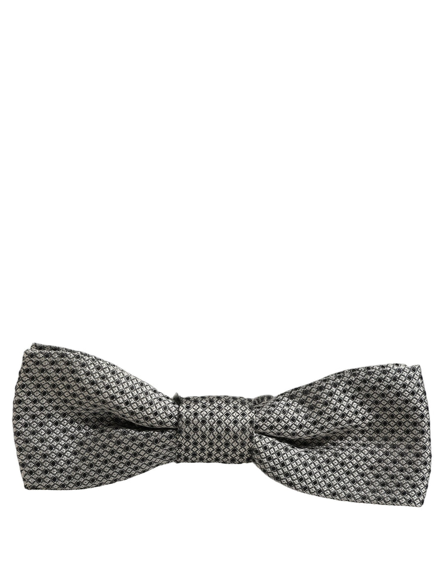 Dolce & Gabbana 100% Silk bow tie in gray