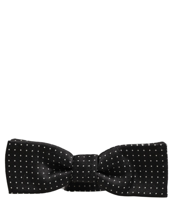 Dolce & Gabbana 100% Silk bow tie in black