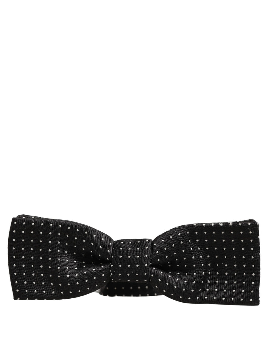 Dolce & Gabbana 100% Silk bow tie in black