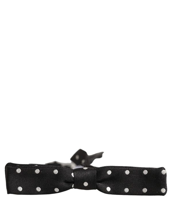 Dolce & Gabbana 100% Silk bow tie in black