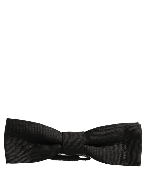 Dolce & Gabbana 100% Silk bow tie in black