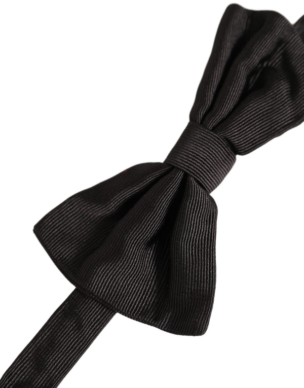Dolce & Gabbana 100% Silk bow tie in black