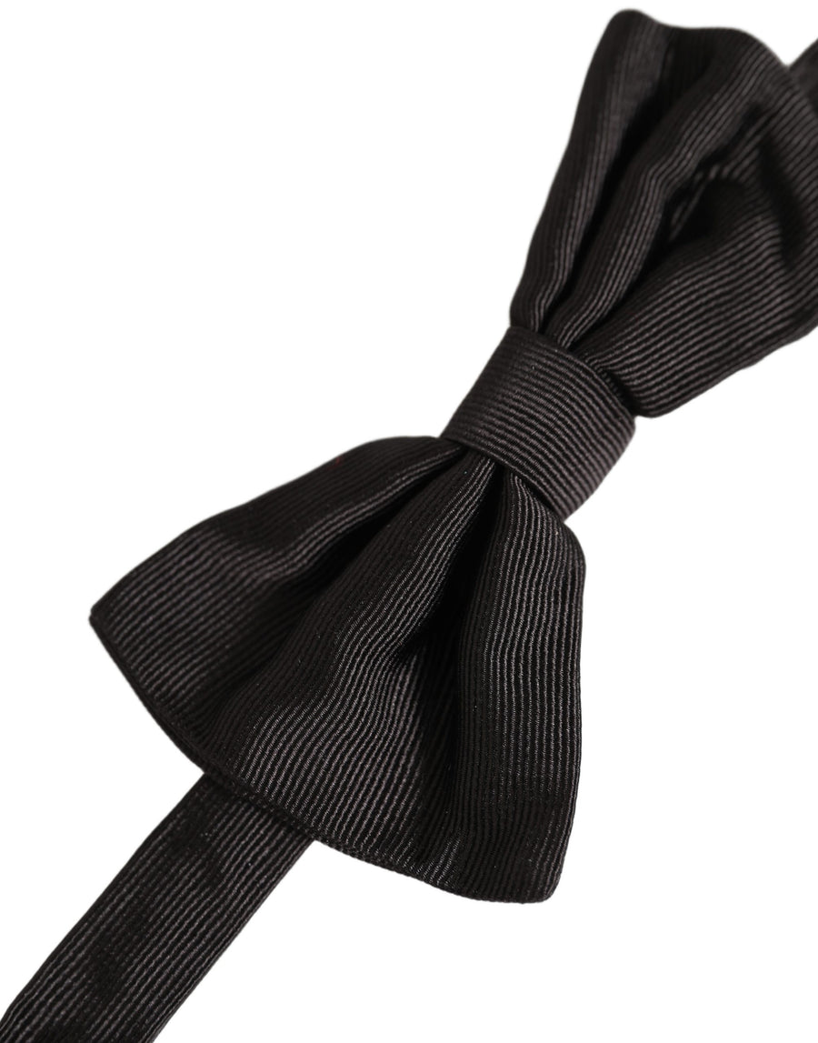 Dolce & Gabbana 100% Silk bow tie in black