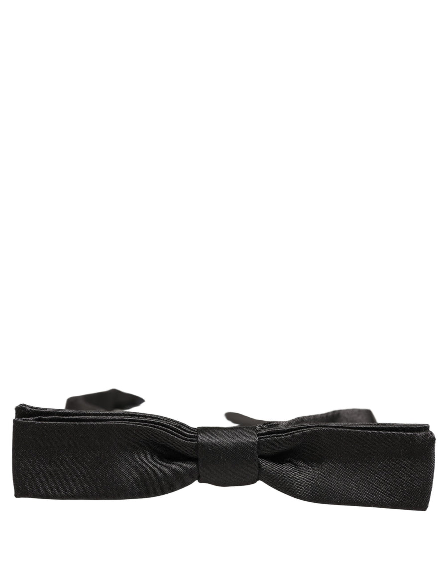 Dolce & Gabbana 100% Silk bow tie in black