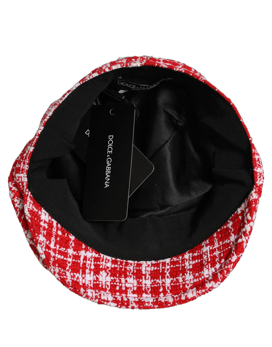 Dolce & Gabbana HAT10002 63% Cotton baker boy hat in red