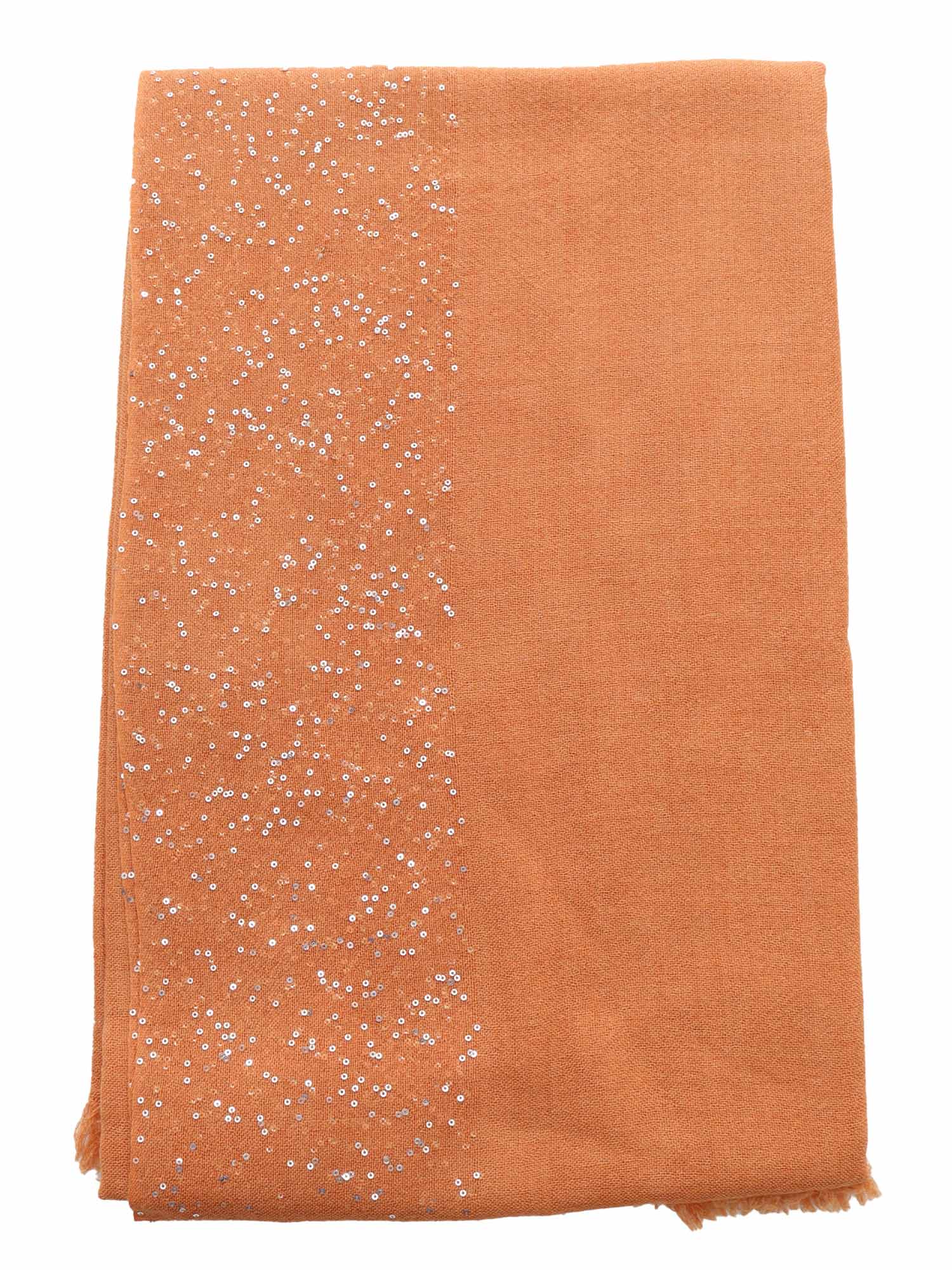 New Dalila scarf Orange Vergin Wool Silk Polyester