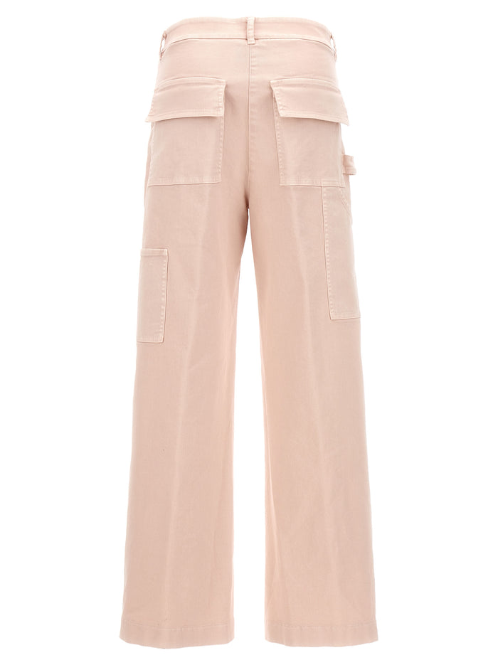Cargo pants Pink Cotton