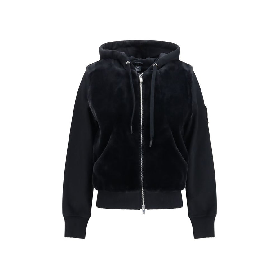 Moose Knuckles 100% Cotton hoodie in black