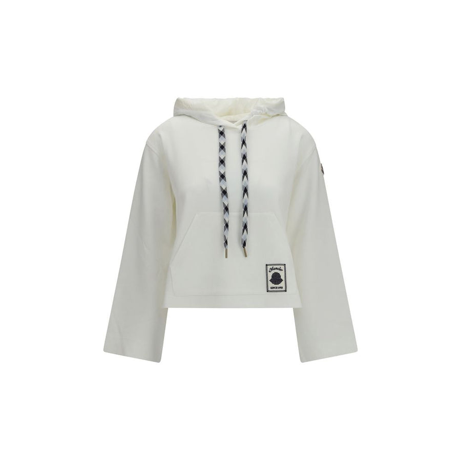 Moncler 88% Cotton hoodie in white