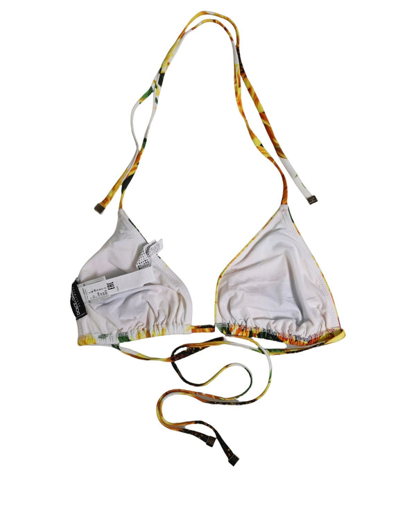 Dolce & Gabbana 75% Nylon bikini top in multicolor