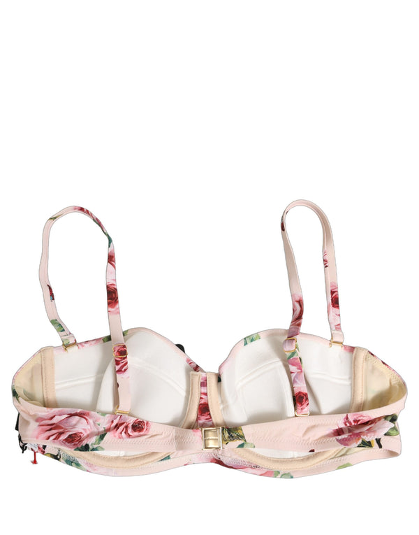 Dolce & Gabbana 75% Nylon bikini top in pink