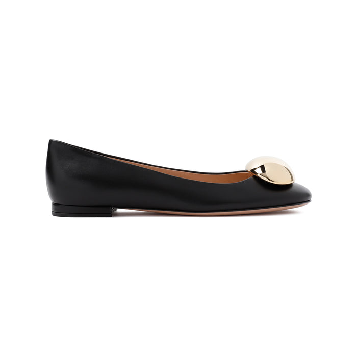Ballerina Black Nappa Leather Shoe