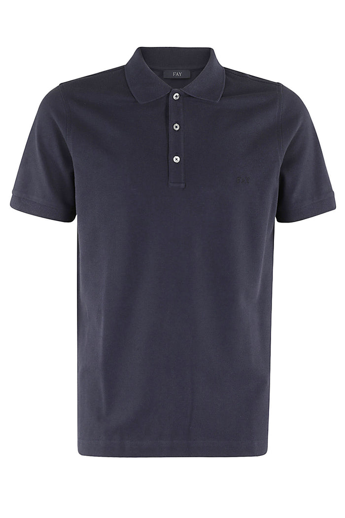 Polo M Corta Blue Cotton