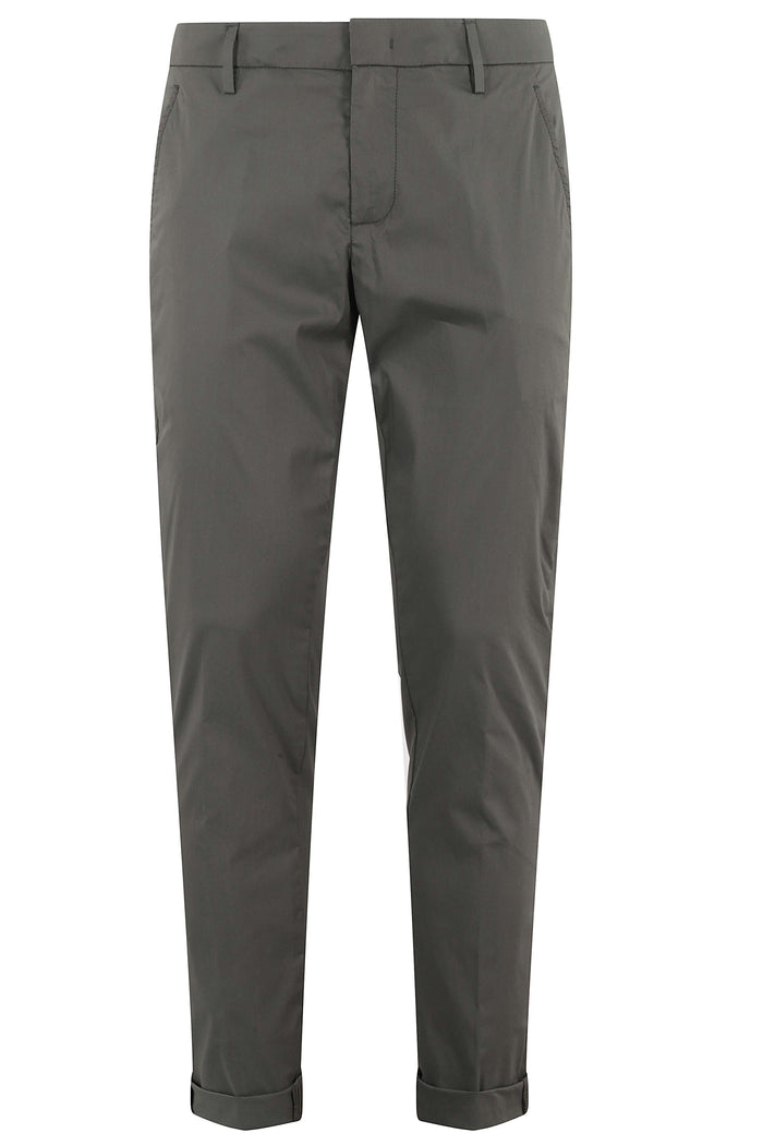Gaubert Popeline Fresh Green Cotone Poliammide Elastan Pantaloni