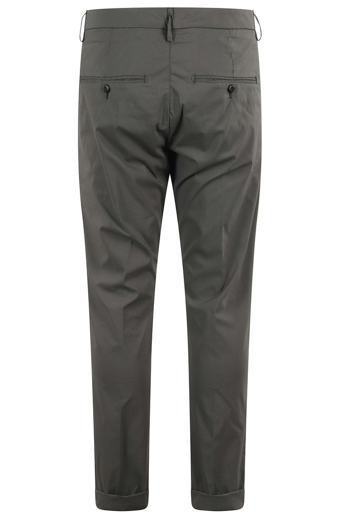 Gaubert Popeline Fresh Green Cotone Poliammide Elastan Pantaloni
