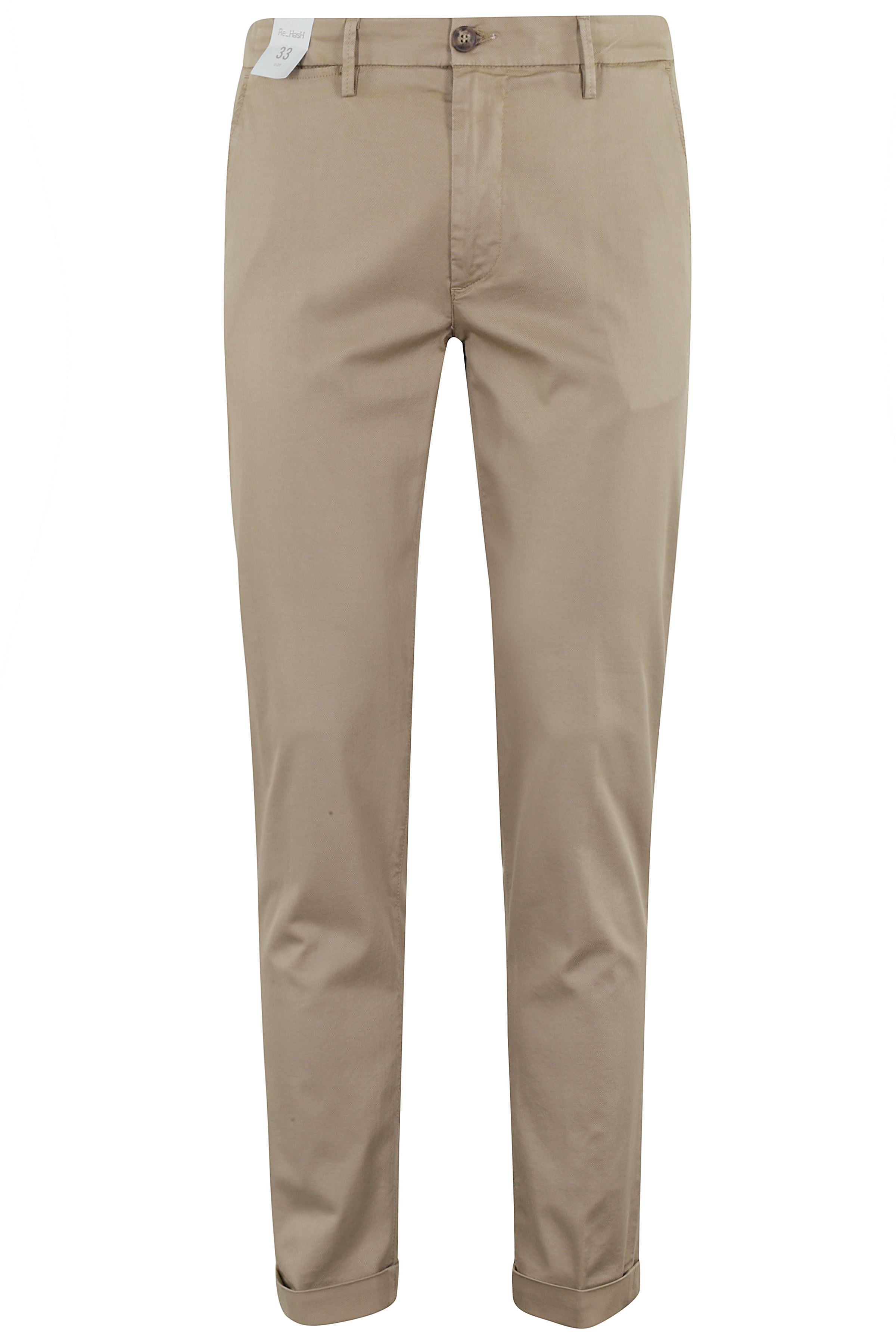 Mucha Chinos Con Risvolto Nude & Neutrals Cotone Lyocell Elastan Pantaloni