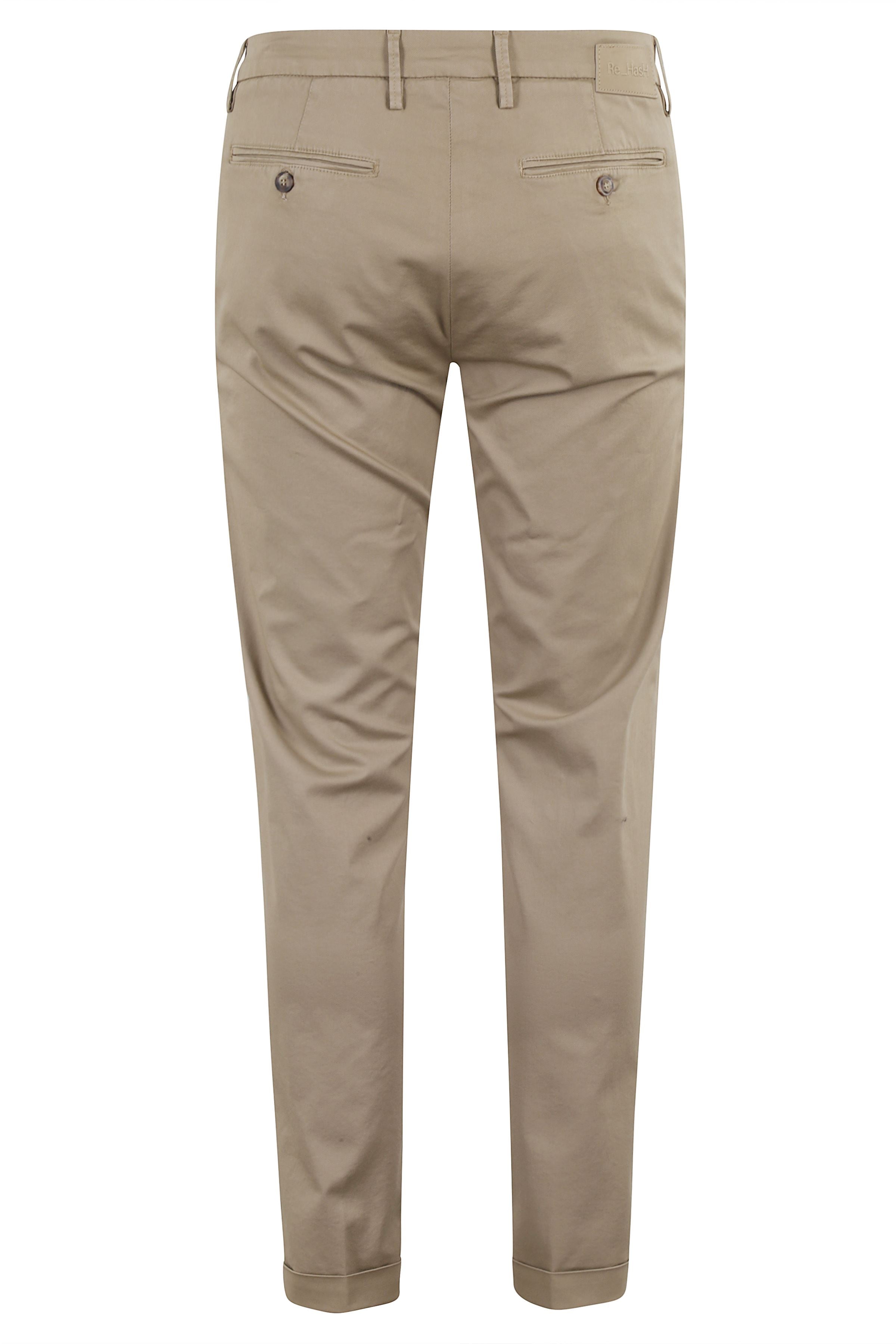 Mucha Chinos Con Risvolto Nude & Neutrals Cotone Lyocell Elastan Pantaloni