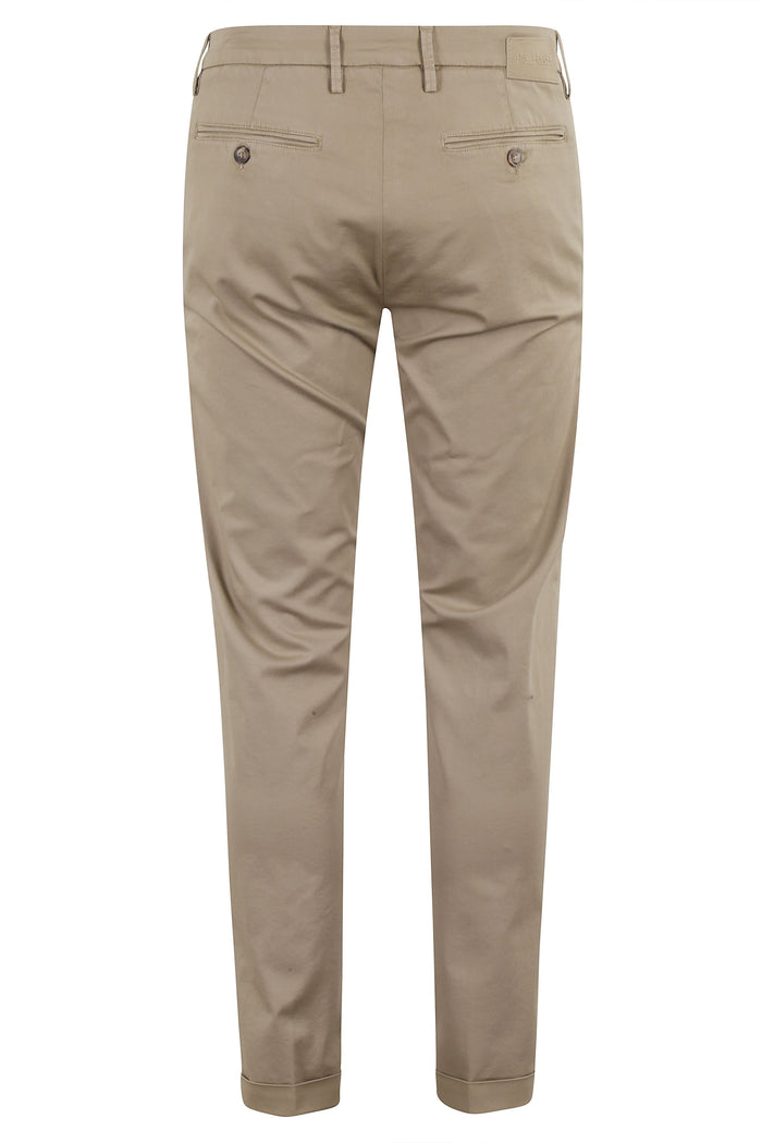 Mucha Chinos Con Risvolto Nude & Neutrals Cotone Lyocell Elastan Pantaloni