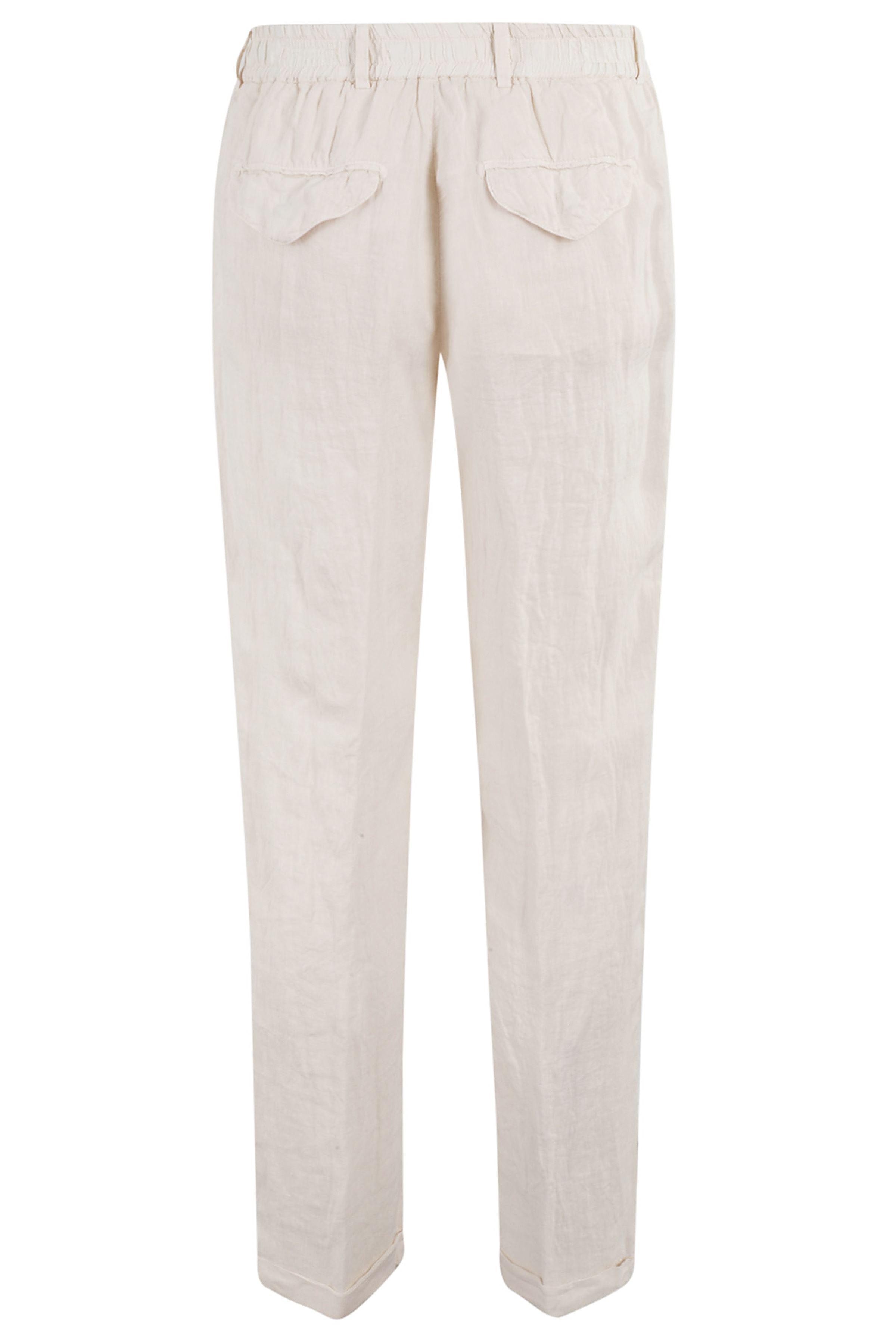 Pantalone Lungo White Lino Pantaloni