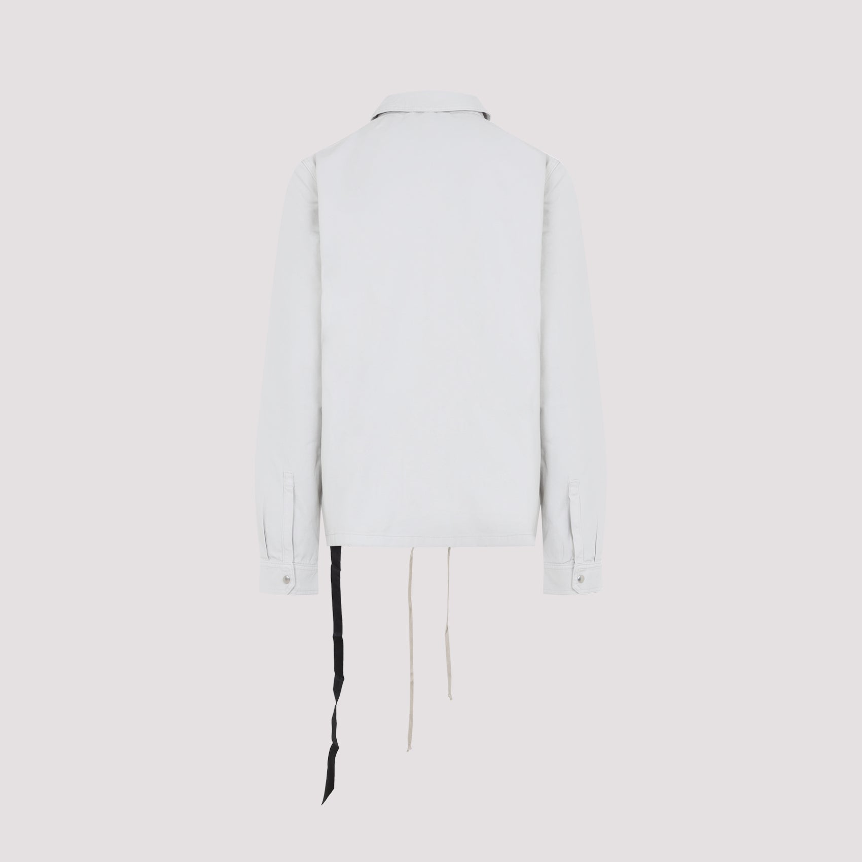 Zip Front Jacket White Cotton