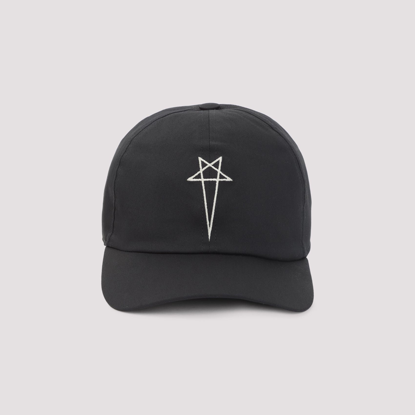 Baseball Cap Black Cotton Elastane Hat