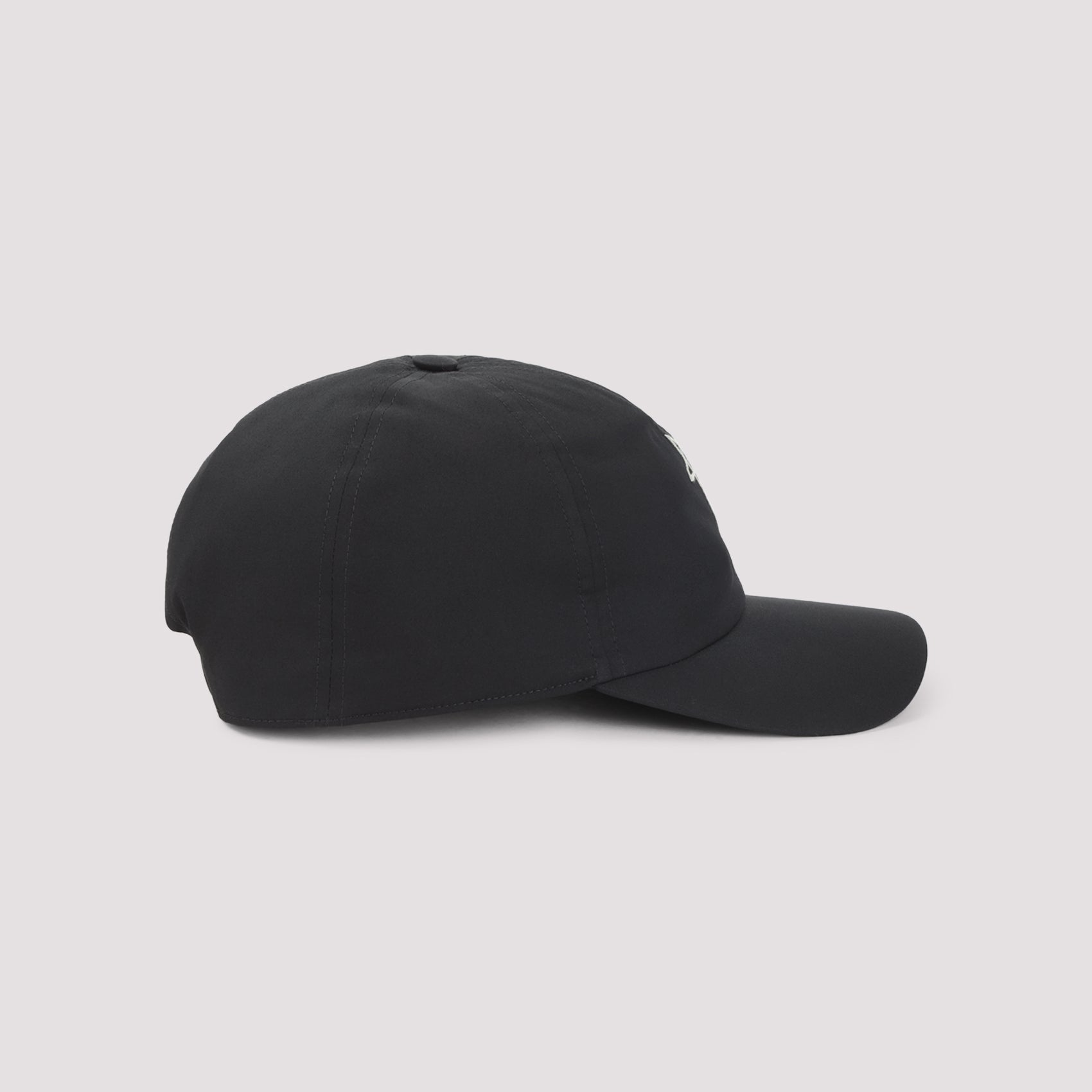 Baseball Cap Black Cotton Elastane Hat